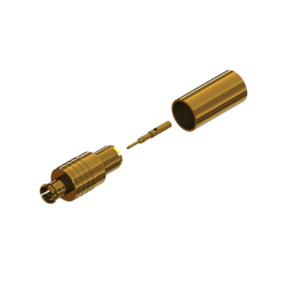 45-005-D6-FA - MCX 75 Ohm Straight Crimp / Crimp Plug 