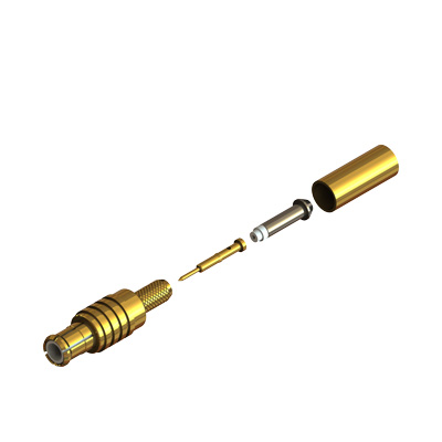 45-005-D3-AA - MCX Straight Crimp / Crimp Plug (4 Part) 