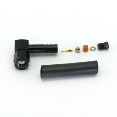 SMA Reverse Polarity IP68 Right Angle Crimp/Clamp Plug - Image 2