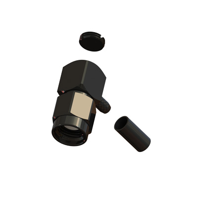 31-105-1-J3-AD - SMA Reverse Polarity Right Angle Solder / Crimp Plug 