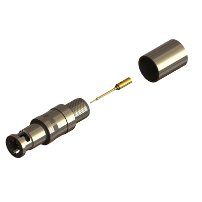 67-005-B66-JC - Micro BNC Straight Crimp / Crimp Plug 75 ohm 12GHz 