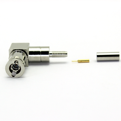 Micro BNC Right Angle Crimp / Crimp Plug 75 ohm 12GHz - Image 2