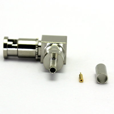 Micro BNC Right Angle Crimp / Crimp Plug 75 ohm 12GHz - Image 3