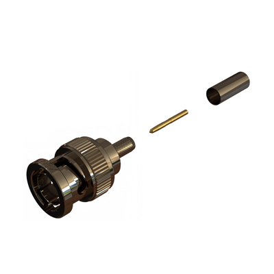 10-005-B126-EF1 - Ultra HD 12G BNC Straight Crimp / Crimp Plug True 75 Ohm 