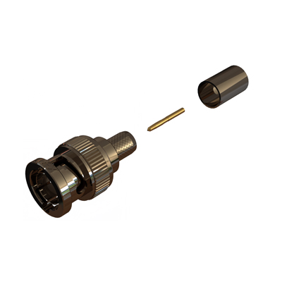 10-005-B126-FC1 - Ultra HD 12G BNC Straight Crimp / Crimp Plug True 75 Ohm 