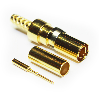 DIN 41626 50 ohm Crimp / Crimp Straight Plug Insert - Image 2