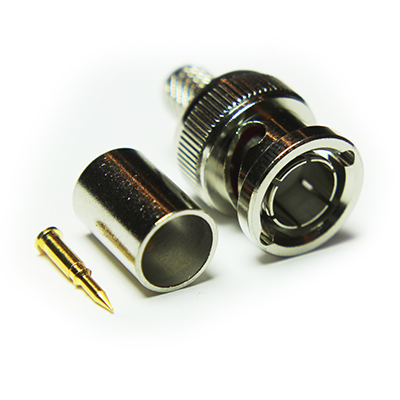 10-005-A0-AJ - BNC Straight Crimp / Crimp  Plug 