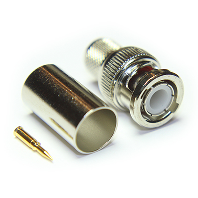 10-005-A0-AT - BNC Straight Crimp / Crimp  Plug 