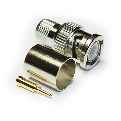 BNC Straight Crimp / Crimp Plug 50ohm - Image 1