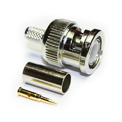 10-005-A3-DB - BNC Straight Crimp / Crimp Plug 50ohm 