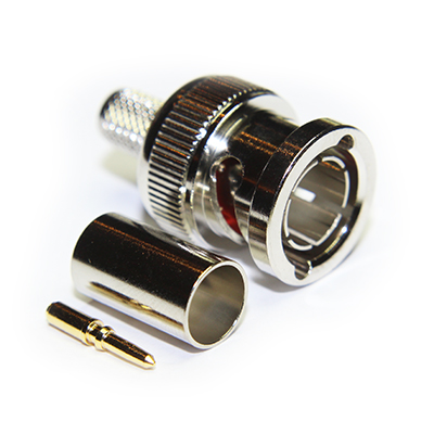 10-005-B36-AI - BNC High Definition Crimp/Crimp Plug, True 75ohm (3G) 