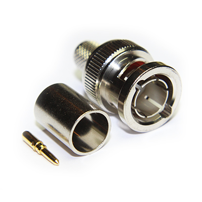 10-005-B36-EG - BNC High Definition Crimp/Crimp Plug, True 75ohm (3G) 