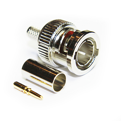 10-005-B36-FA - BNC High Definition Crimp/Crimp Plug, True 75ohm SMPTE 424M (3G) 