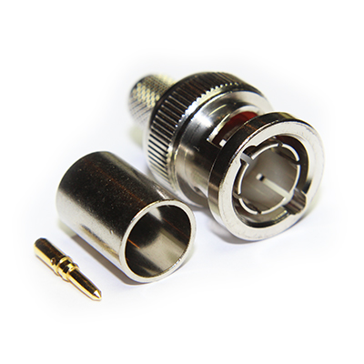 10-005-B36-FE - BNC High Definition Crimp/Crimp Plug, True 75ohm SMPTE 424M (3G) 