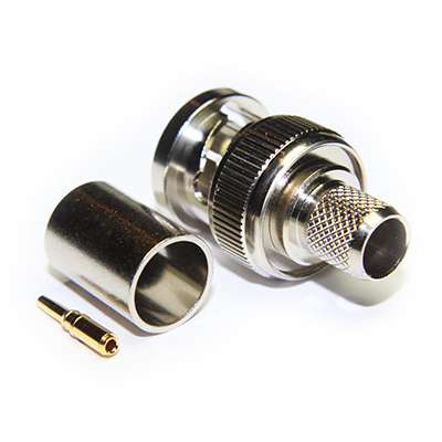 BNC High Definition Crimp/Crimp Plug, True 75ohm SMPTE 424M (3G) - Image 2