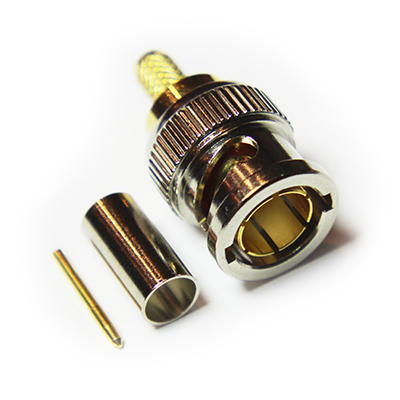 BNC Ultra HD 12G Straight Crimp / Crimp Plug True 75 Ohm - Image 2