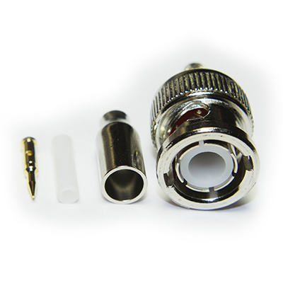 BNC Straight Crimp / Crimp  Plug  ( 4 Part ) - Image 3