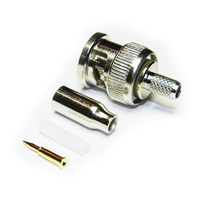 BNC Straight Crimp / Crimp  Plug  ( 4 Part ) - Image 4