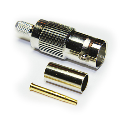 10-054-A3-AK - BNC Straight Crimp / Crimp Jack 