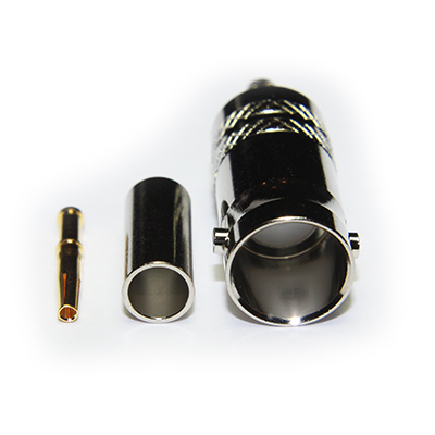 10-054-B36-AI - BNC Straight Crimp / Crimp Jack True 75 Ohm (3GHz) 