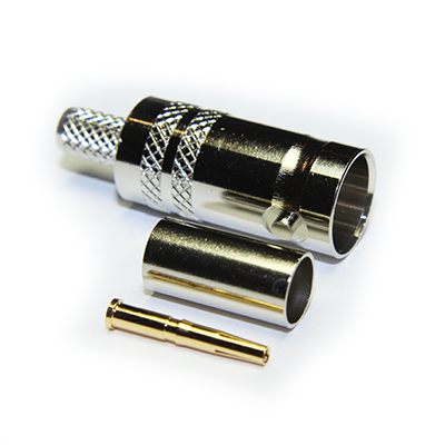 10-054-B36-FA - BNC Straight Crimp / Crimp Jack True 75 Ohm (3GHz) 