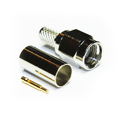 30-005-B3-AH - SMA Crimp / Crimp Plug ( Nickel ) 