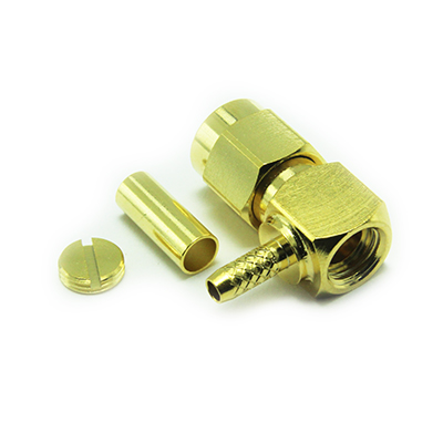 SMA Right Angle Solder / Crimp Plug - Image 3