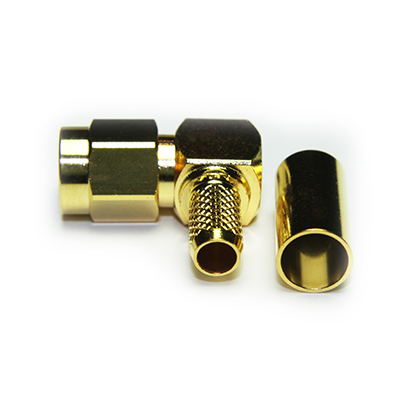 SMA Right Angle Solder / Crimp Plug - Image 4