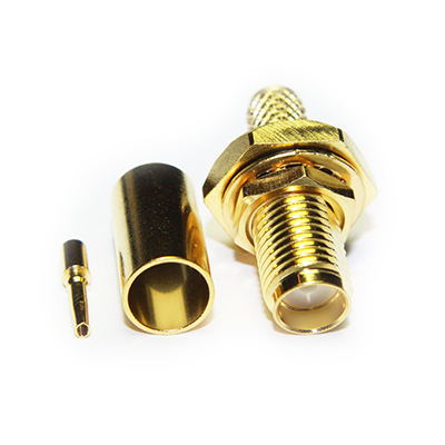 SMA Rear Mount Bulkhead Crimp / Crimp Jack - Image 2