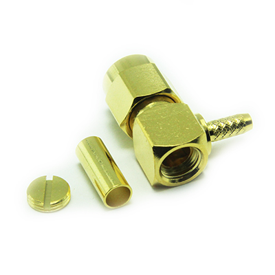 SMA Right Angle Solder / Crimp Plug - Image 4