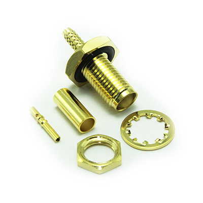 SMA Rear Mount Bulkhead Crimp / Crimp Jack - Image 3