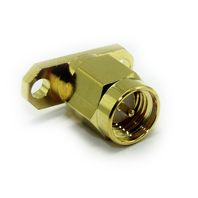 30-319-D3 - SMA 2 Hole Flange Plug Solder Receptacle