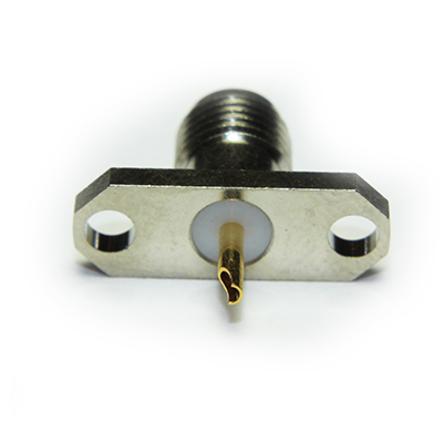 SMA 2 Hole Flange Jack Solder Receptacle (Nickel) - Image 4