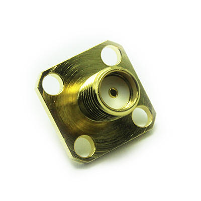 30-375-D3 - SMA 4 Hole Flange Jack Solder Receptacle