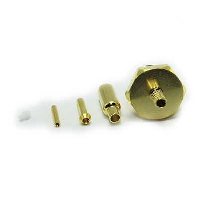 SMA Rear Mount Bulkhead Solder / Crimp Jack (5 part) - Image 4