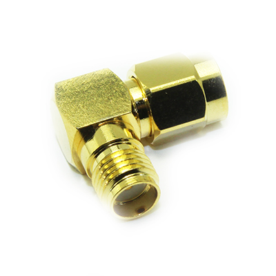 SMA Right Angle Plug to Jack Adaptor, - Image 4