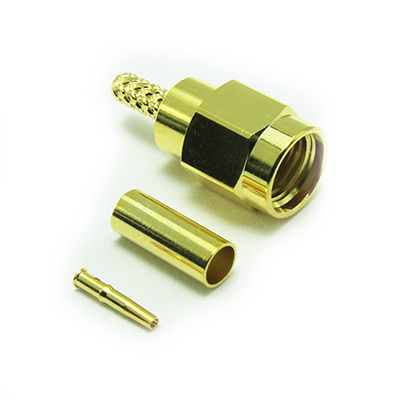 SMA Reverse Polarity Crimp / Crimp Plug - Image 1