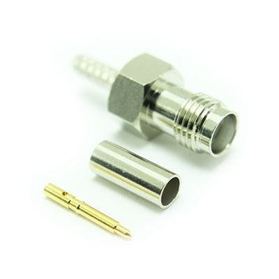 31-054-A3-AD - SMA Reverse Polarity Crimp / Crimp Jack ( Nickel )