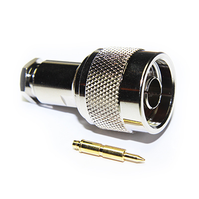 25-001-B6-AI - N Type Solder / Clamp 75 Ohm Plug 