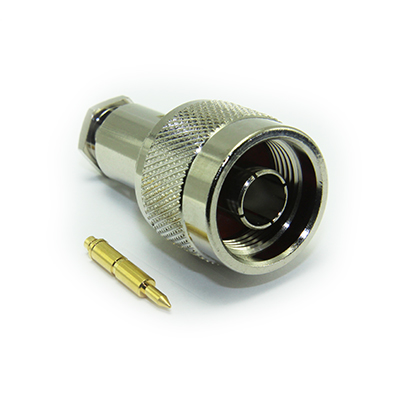 25-001-B3-AK - N Type Solder / Top Hat Clamp Plug 