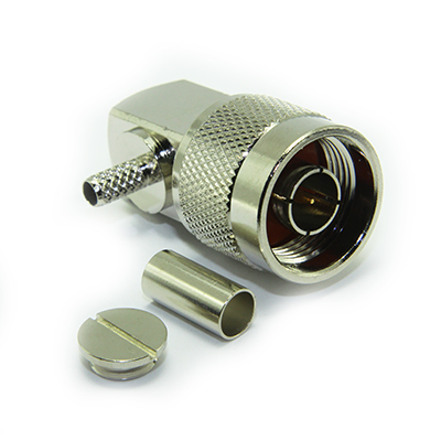 25-105-A3-AH - N Type Right Angle Solder / Crimp Plug