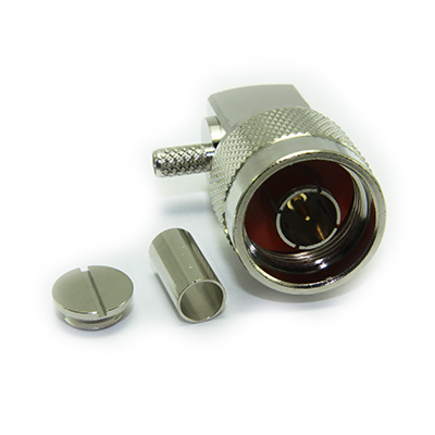 N Type Right Angle Solder / Crimp Plug - Image 2