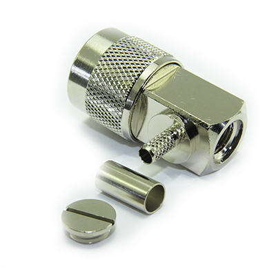 N Type Right Angle Solder / Crimp Plug - Image 3