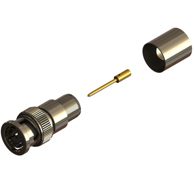 10-005-B36-FH - BNC High Definition Crimp/Crimp Plug, True 75ohm SMPTE 424M (3G) 