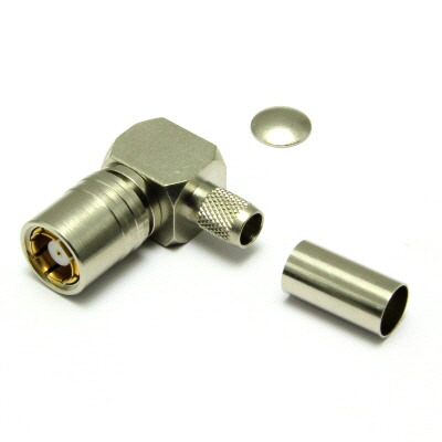 43-105-D6-AI - S43/RG59C BT Right Angle Solder / Crimp Socket 