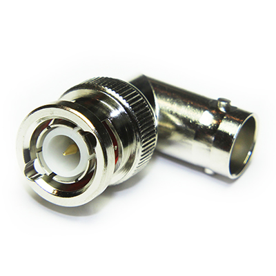 BNC Right Angle Plug to Jack Adaptor, 50 Ohm - Image 1