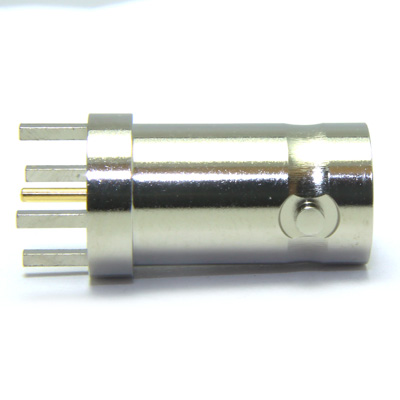 BNC  Straight PCB Mount Jack, 75 Ohm ( Legs Rotated 45 deg) - Image 3