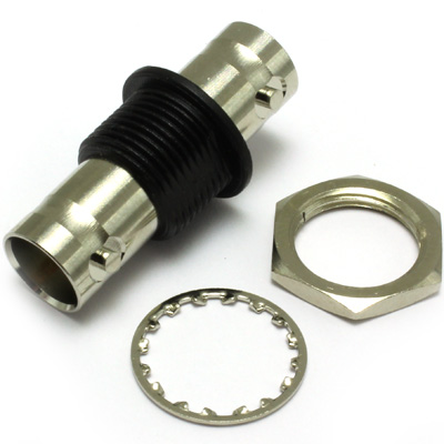 BNC Insulated Bulkhead Jack to Jack Adaptor, True 75 ohm 4.5 GHz - Image 1