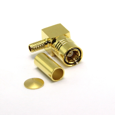 32-105-D3-AD - SMB Right Angle Solder / Crimp Plug