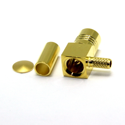 SMB Right Angle Solder / Crimp Plug - Image 2